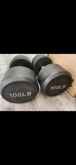 100lb Dumbbells Gym Weights For Real Men Only
