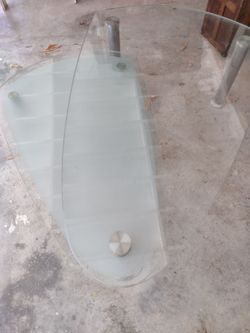 Center Table, glass to with two tears and wheels vintage