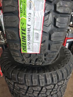 New set of tires delinte xt 33 1250 18 lt