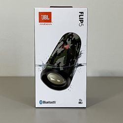 JBL Flip 5 Black Camouflage Portable Bluetooth Speaker