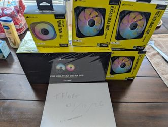 Corsair 2500D Case, CPU Aio Cooler, Fans