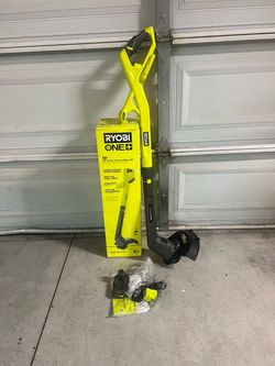 RYOBI ONE+ 18V 10 in. Cordless Battery String Trimmer/Edger with 2.0 Ah Battery and Charger