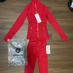 Lululemon Yoga Set Red