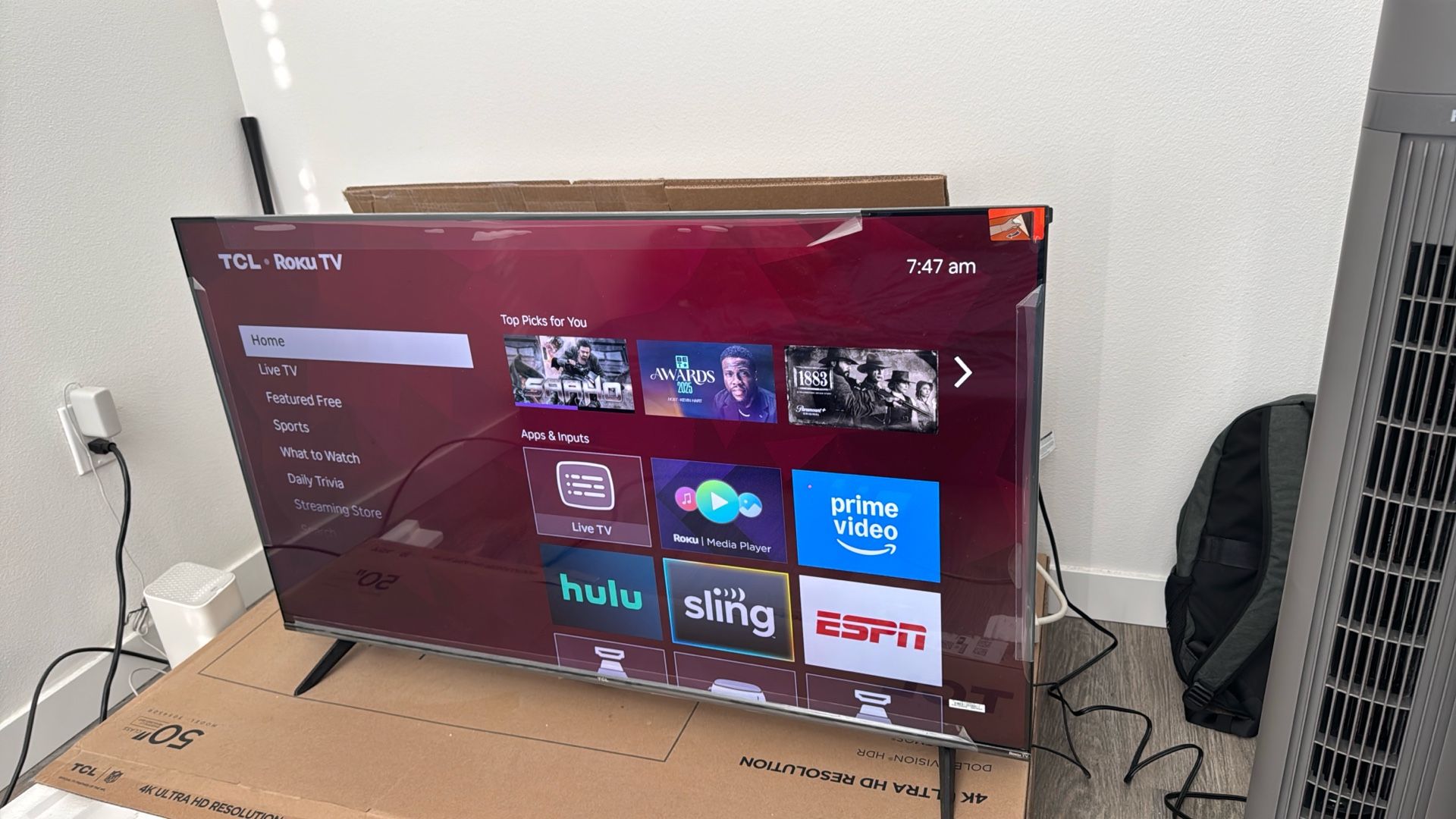 TCL 50-Inch Class S4 4K LED Smart TV with Roku TV (50S450R, 2023 - Model)