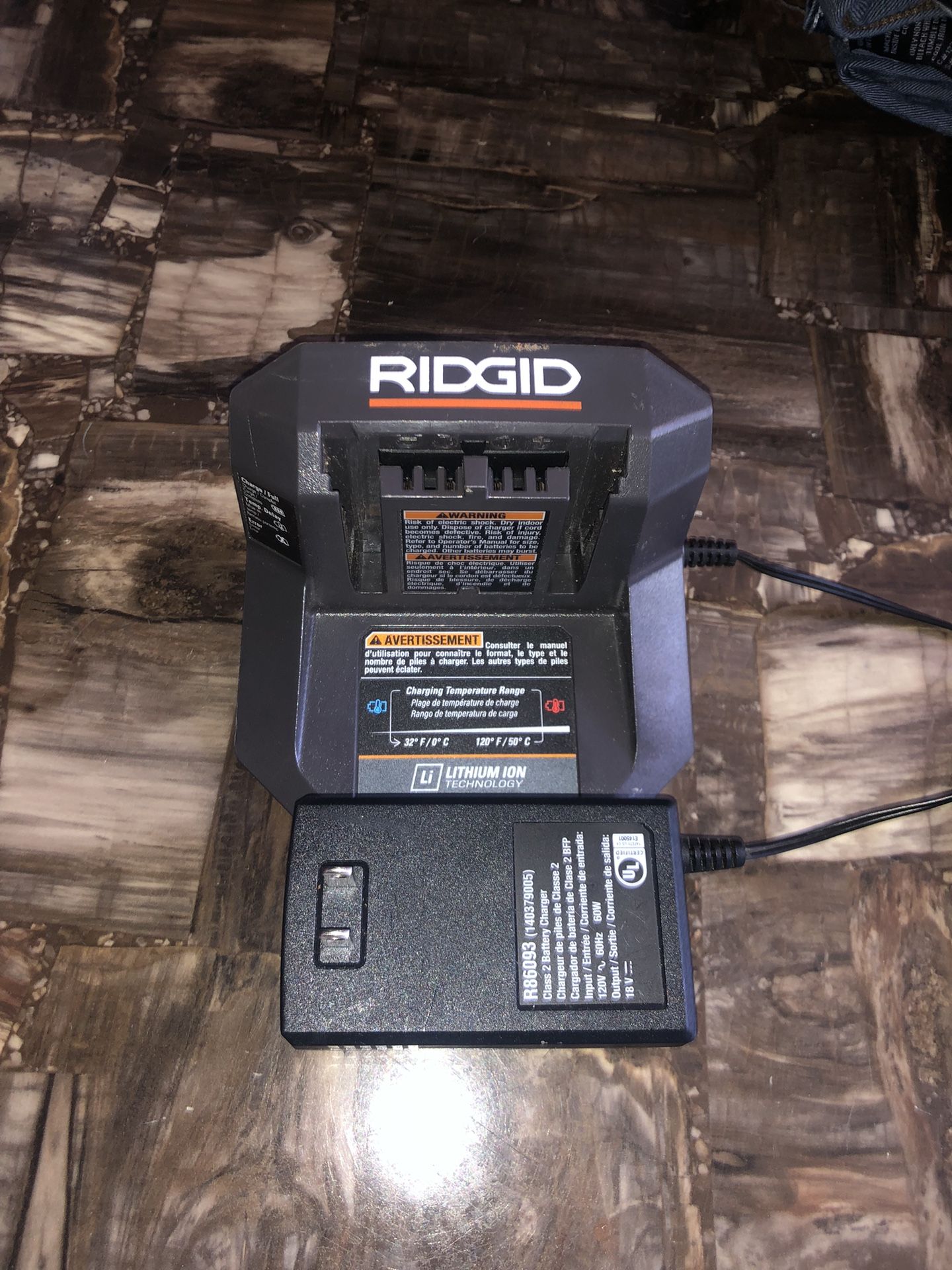 Ridgid 18 Volt Charger