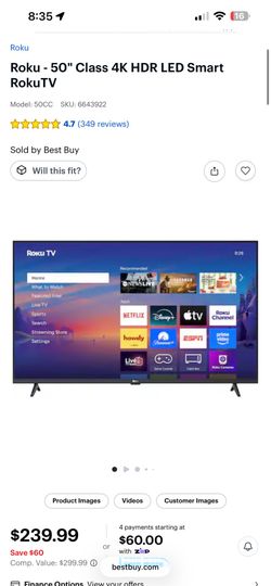 50’ Roku tv