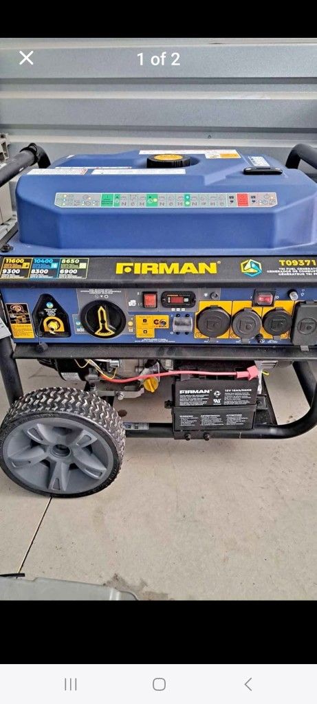 FIRMAN generator Tri Fuel Low Hours