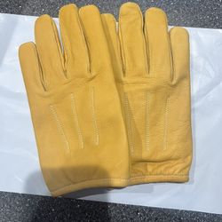 New Leather  Police  Gloves  Large  