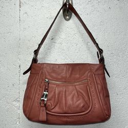 B. Makowsky Brick Red Shoulder Bag 