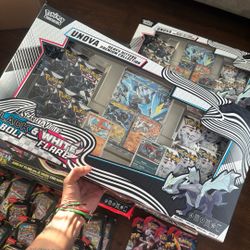 Pokemon Unova Scarlet And Violet Black Bolt & White Flare Heavy Hitters Collection Box Pokemon Cards