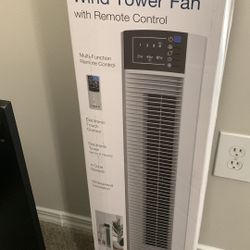 Oscillating Wind Tower Fan With Remote 