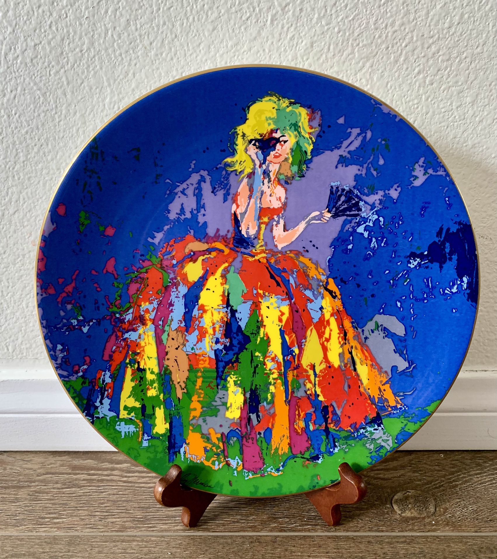 Royal Doulton Signed Leroy Neiman Columbia Collection Plate 10” #1894 Of 15000