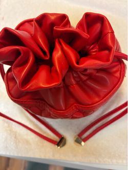 PurseN Ultra Jewelry Case- Quilted Red Drawstring Travel Organizer