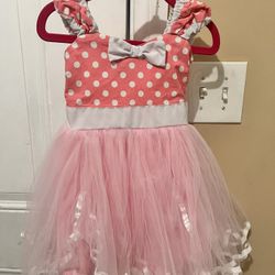 Mini Mouse Dress For Little Girl 18mo - 24mo