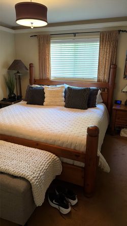 King size 4 post bed