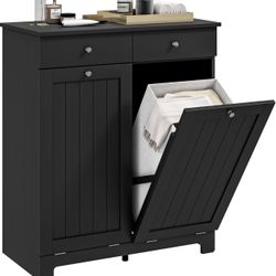 Laundry Cabinet with 2 Removable Baskets