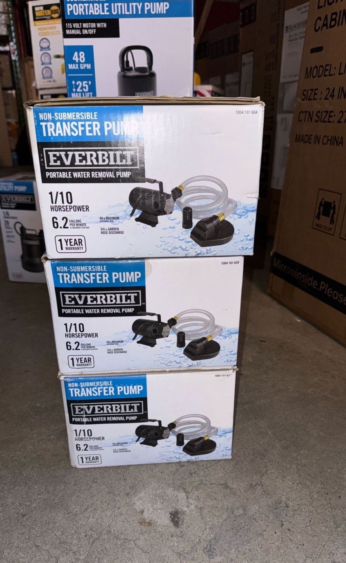 Everbilt 1/10 HP Non-Submersible Self-Priming Transfer Pump