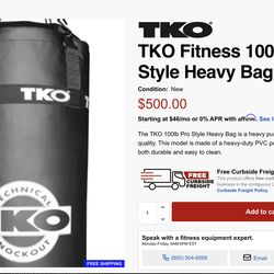 TKO Punching Bag With Stand