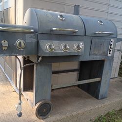 🔥🥩 Nice Heavy Duty Dual Smoker Pit Griller w/ Burner! 🔥🍗