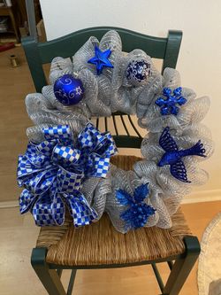 Handmade holiday wreath