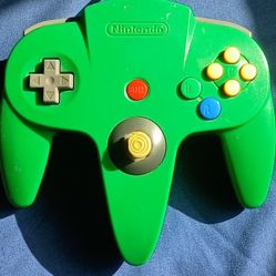 GREEN NINTENDO 64 CONTROLLER 