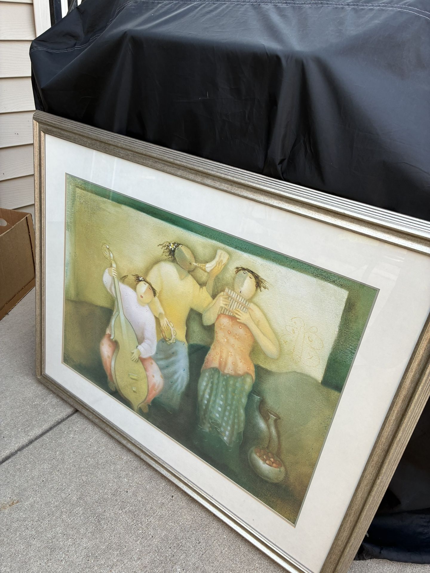 Framed Musical Trio Print