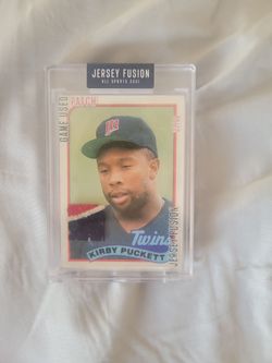 Kirby Puckett Jersey Fusion Game Used Patch Card