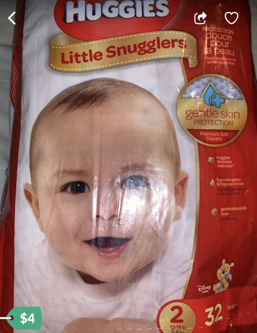 Huggies Size 2- Opened/ NOT USED