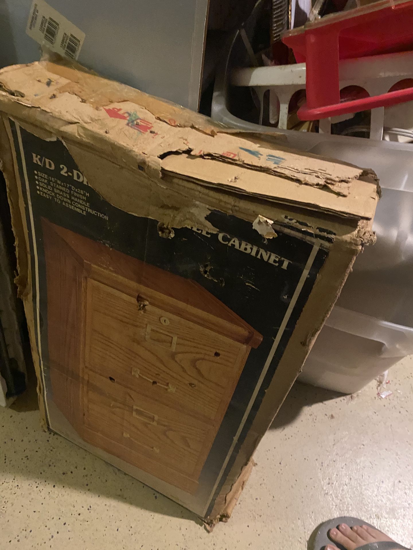 Antique Filing Cabinet/nightstand