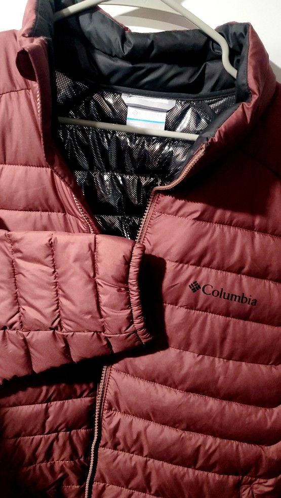 Men's Columbia White Out FS Jacket Burgundy