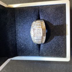 Invisible Set Square Diamond Ring 