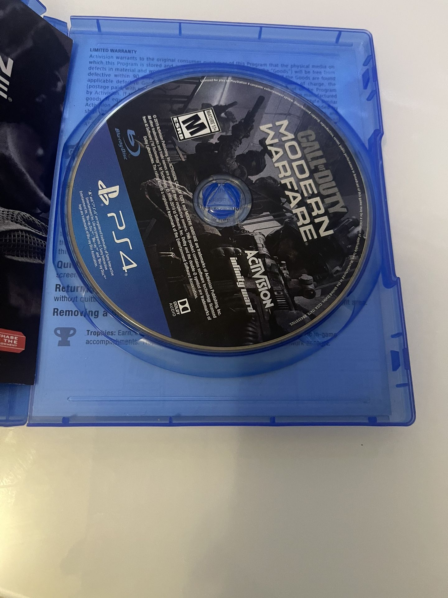 Modern Warfare PlayStation Disc