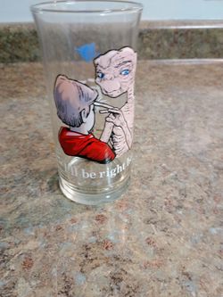 Collectable E.T. drinking glass