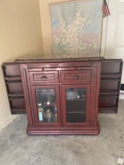 Wood Bar Cabinet