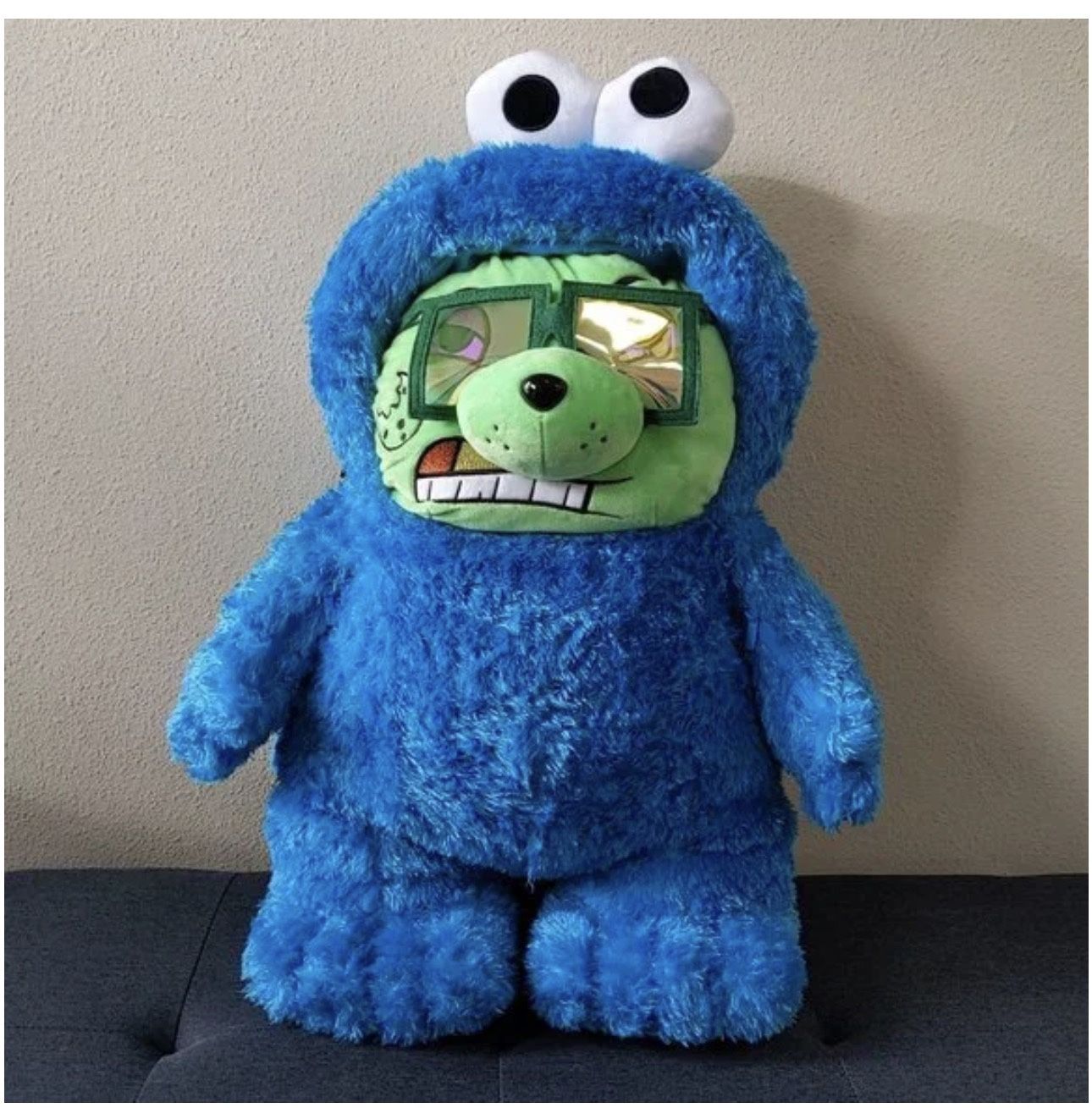 Sprayground Bags | Sprayground Limited Edition Sesame Street Cookie Monster | Color: Blue/Green
