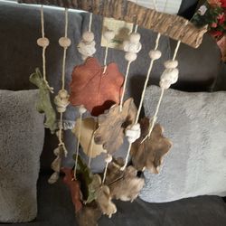  carillón de viento  De Porselana Hojas Is opposed