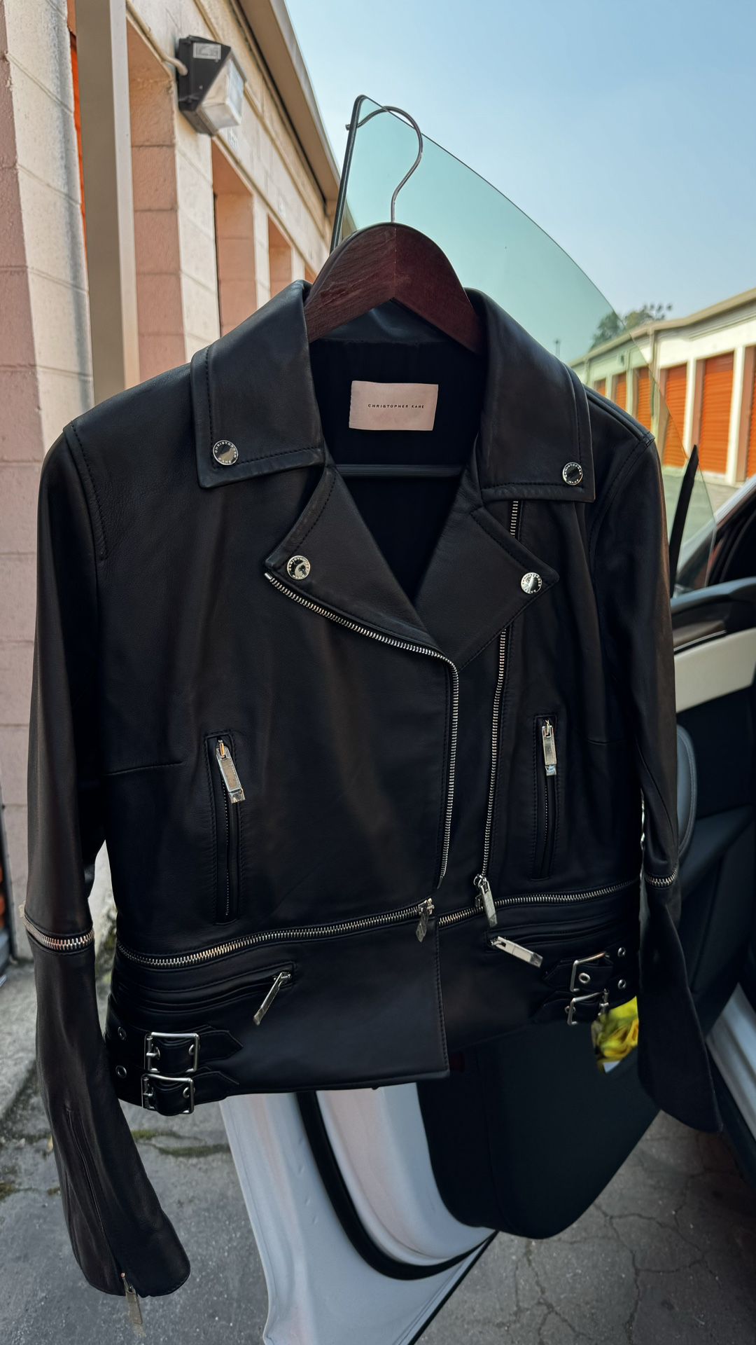Christopher Kane leather jacket