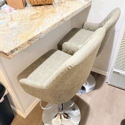 Counter Stools Light Grey 