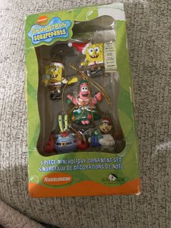 Sponge Bob 5 Piece Ornament 