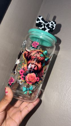 Cow Glass Cup