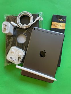 Apple  Ipad Mini 5th Generation (Latest iOS 26 upto date) 64GB WiFi + Cellular Unlocked with Pen And Accessories