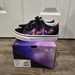 NEW KPop Demon Hunters x Vans Little Kids Old Skool V Shoe Size 12