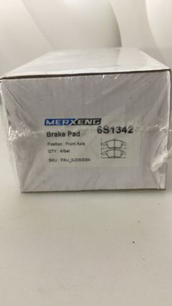 New front brake pads set (4 pads) Model: 6S1342 (D1342 equivalent) 