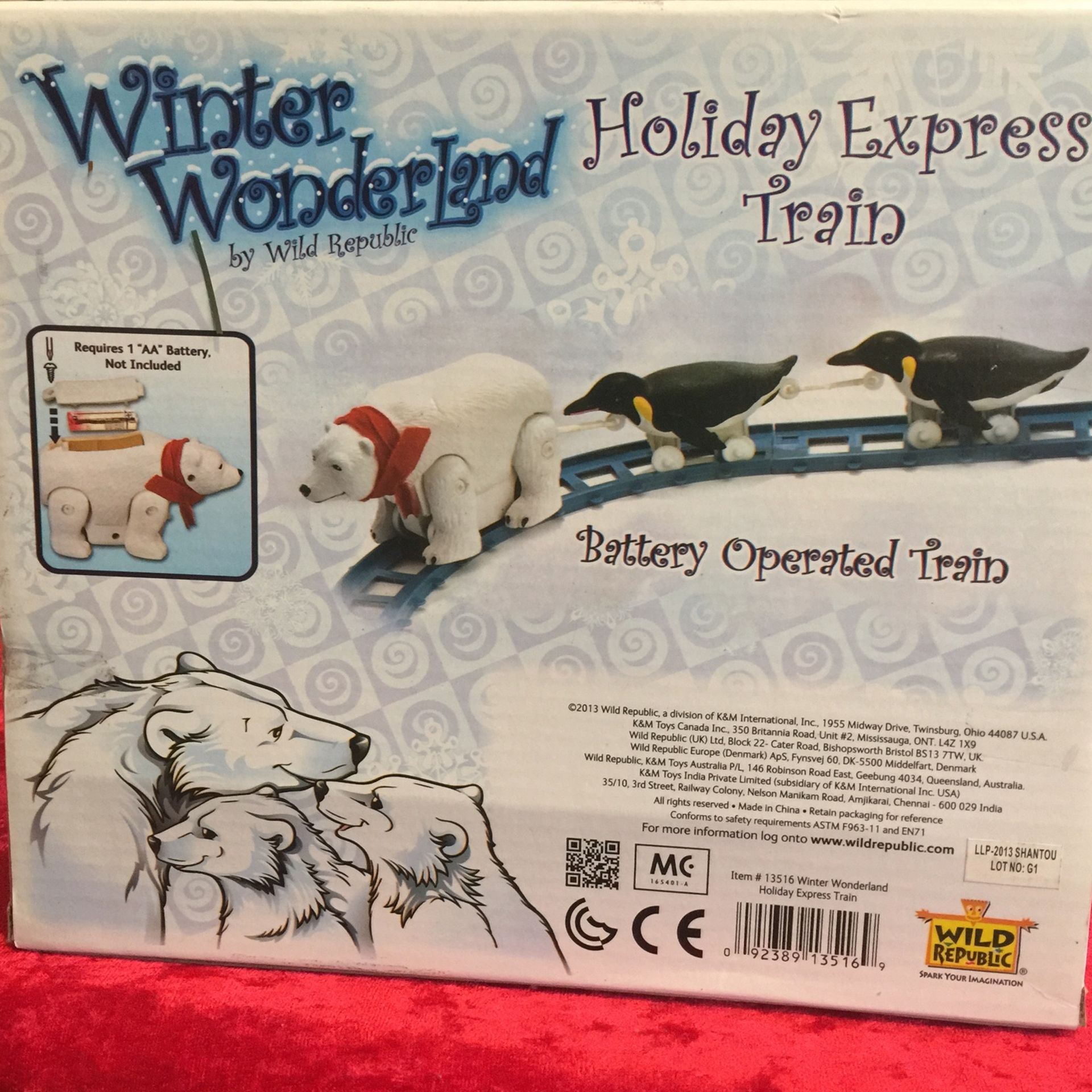 Battery operated train for Christmas