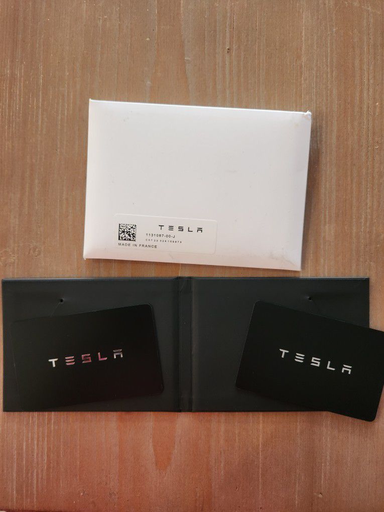 OEM Brand New Unpaired Tesla Key Cards (2)
