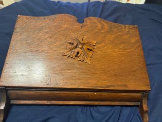 Vintage Wooden Wall-Mounted Magazine Rack 17x6x13
