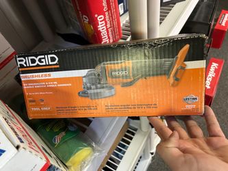 Ridgid R86047 18V brushless 4-1/2 in. paddle switch angle grinder.