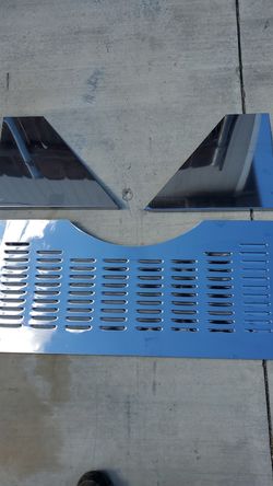 Volkswagen 3 piece stainless louvered engine shroud