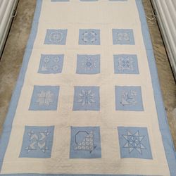 Blue And White Quilt