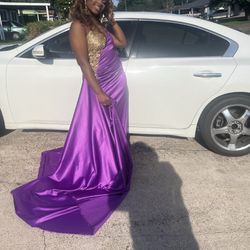 Custom  Purple ,size Small Prom/pageant Dress 